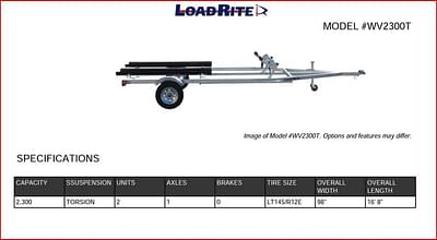 BOATZON | Load Rite Galvanized MultiPlace PWC WV2300T 2023