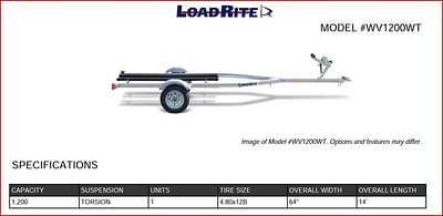 BOATZON | Load Rite Galvanized Single PWC WV1200WT 2024