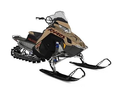 BOATZON | Polaris® 850 RMK Khaos Slash 155 Gloss BlackMilitary TanOrange Burst 2024