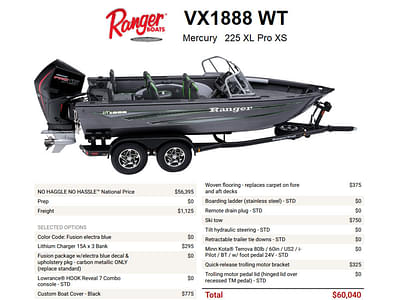 BOATZON | Ranger Boats VX1888 WT 2023
