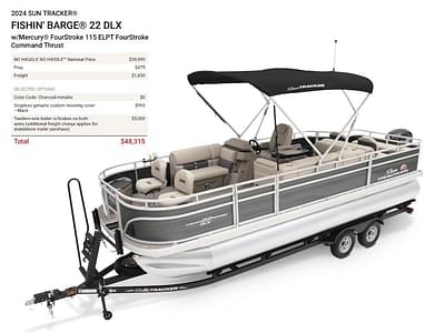 BOATZON | Sun Tracker Fishin Barge 22 DLX 2024