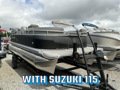 BOATZON | Tahoe Pontoon Boats SLT Quad Lounge  21 FT 2024