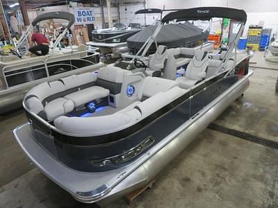 BOATZON | Tahoe Pontoons Cascade 2385 Quad Lounge  Honda 4Stroke EFI 2024