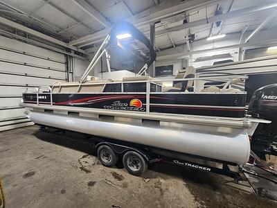 BOATZON | Tracker® Boats 24 FISH BARGE 115 MERCURY BUNK TRAILER 2013