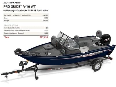 BOATZON | Tracker® Boats PRO GUIDE V16 WT 2024
