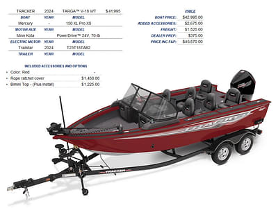 BOATZON | Tracker® Boats TARGA V18 WT 2024