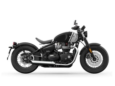 BOATZON | Triumph Bonneville Bobber Jet BlackAsh Gray 2024