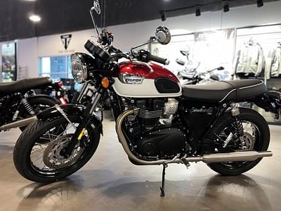 BOATZON | Triumph Bonneville T100 Carnival RedFusion White 2024