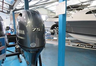 BOATZON | Used v6 4.2l Yamaha outboard has a range of horsepower 75hp . It’s designed for smarter , lighter and faster offshore power for your boat.