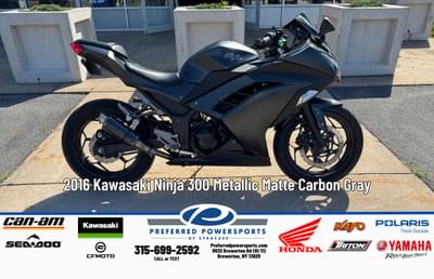 BOATZON | 2016 Kawasaki Ninja 300 Metallic Matte Carbon Gray