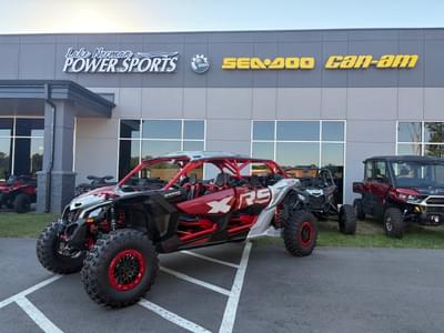 BOATZON | 2025 CanAm Maverick X3 MAX X rs TURBO RR With SMARTSHOX Fiery Red and Hyper Silver Side x Side