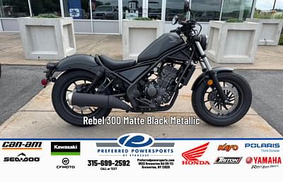 BOATZON | 2025 Honda Rebel 300 Matte Black Metallic