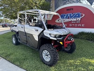 BOATZON | Can-Am® Defender MAX X mr with HalfDoors HD10 Hyper Silver  Legion Red 2025
