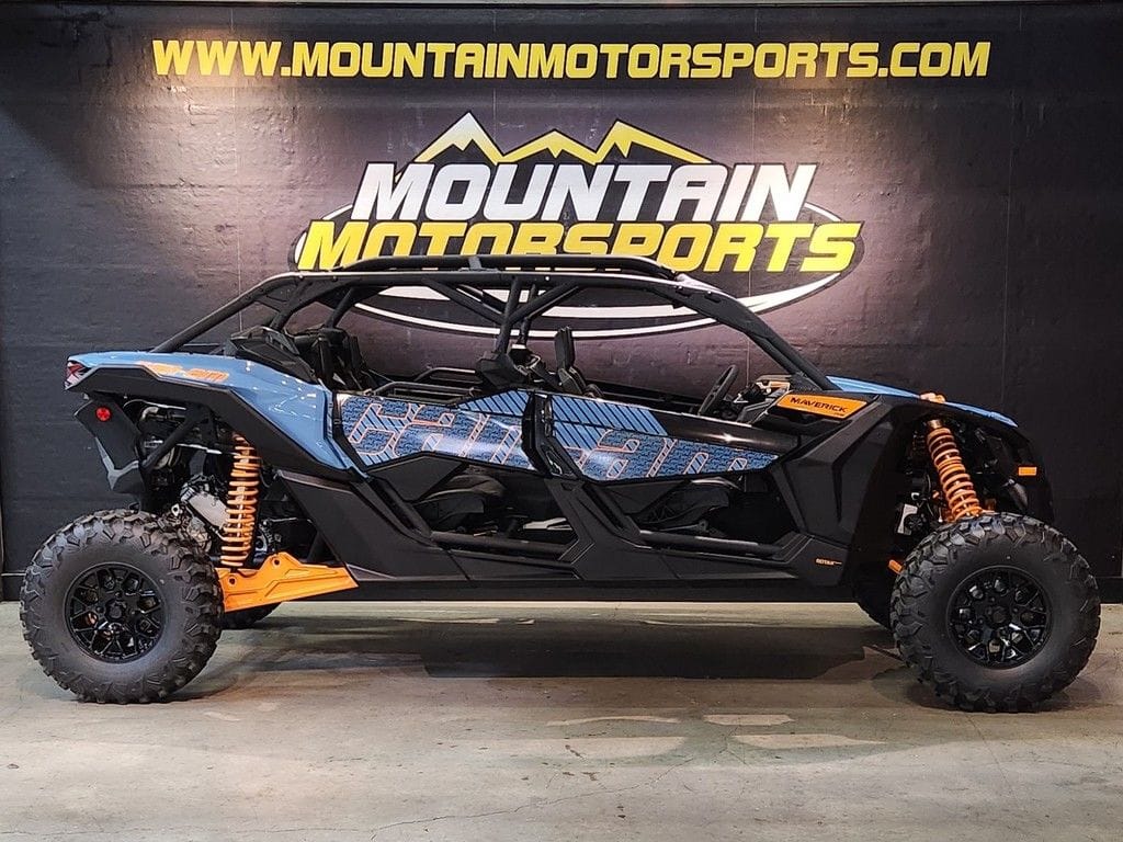 New Can-Am® Maverick X3 MAX RS Turbo Scandi Blue Orange Crush 2026