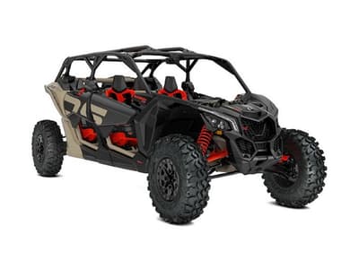 BOATZON | Can-Am® Maverick X3 MAX X ds Turbo RR Desert Tan  Carbon Black  Canam Red 2022