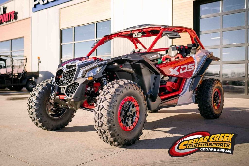 Used Can-Am® Maverick X3 X DS Turbo RR With SmartShox Fiery Red