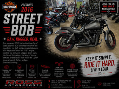BOATZON | Harley-Davidson® FXDB Dyna Street Bob 2016 BOATZON | Harley-Davidson® FXDB Dyna Street Bob 2016
