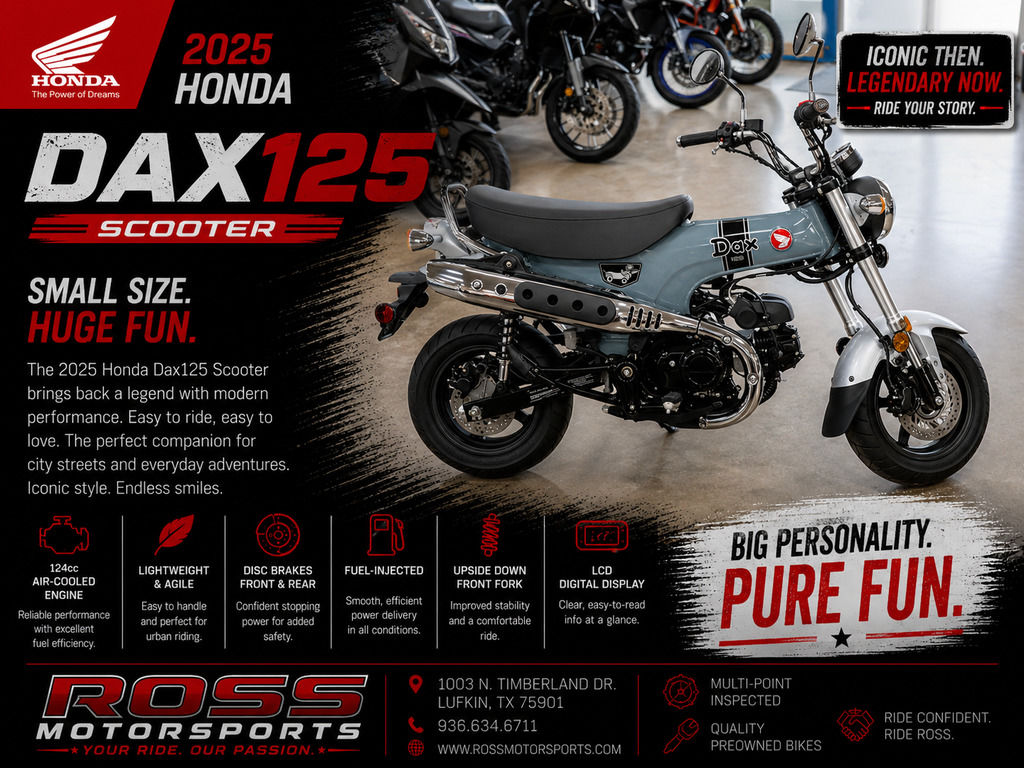 2025 Honda® Dax 125 - Sold Boat