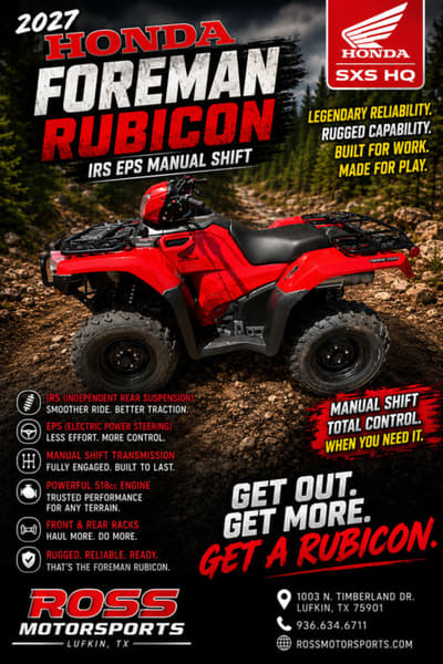 BOATZON | Honda® FourTrax Foreman Rubicon 4x4 EPS 2027