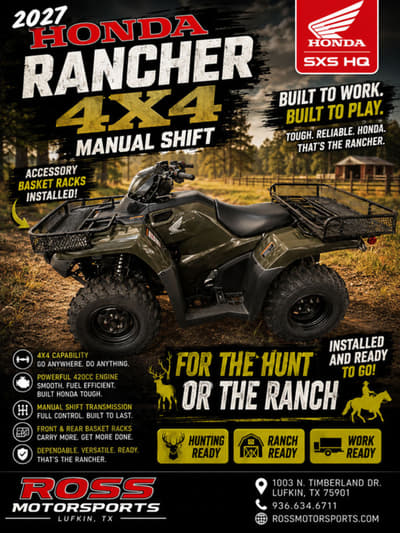BOATZON | Honda® FourTrax Rancher 4X4 2027