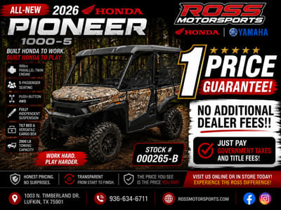 BOATZON | Honda® Pioneer 10005 Deluxe TrueTimber Atera Camo 2026