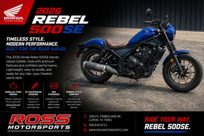 BOATZON | Honda® Rebel 500 SE 2026