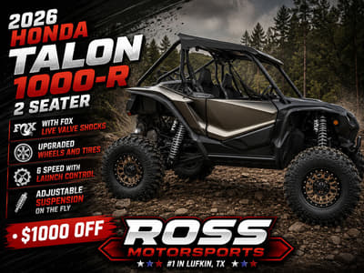 BOATZON | Honda® Talon 1000R FOX Live Valve 2026
