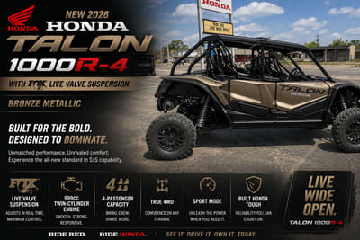 BOATZON | Honda® Talon 1000R4 FOX Live Valve 2026