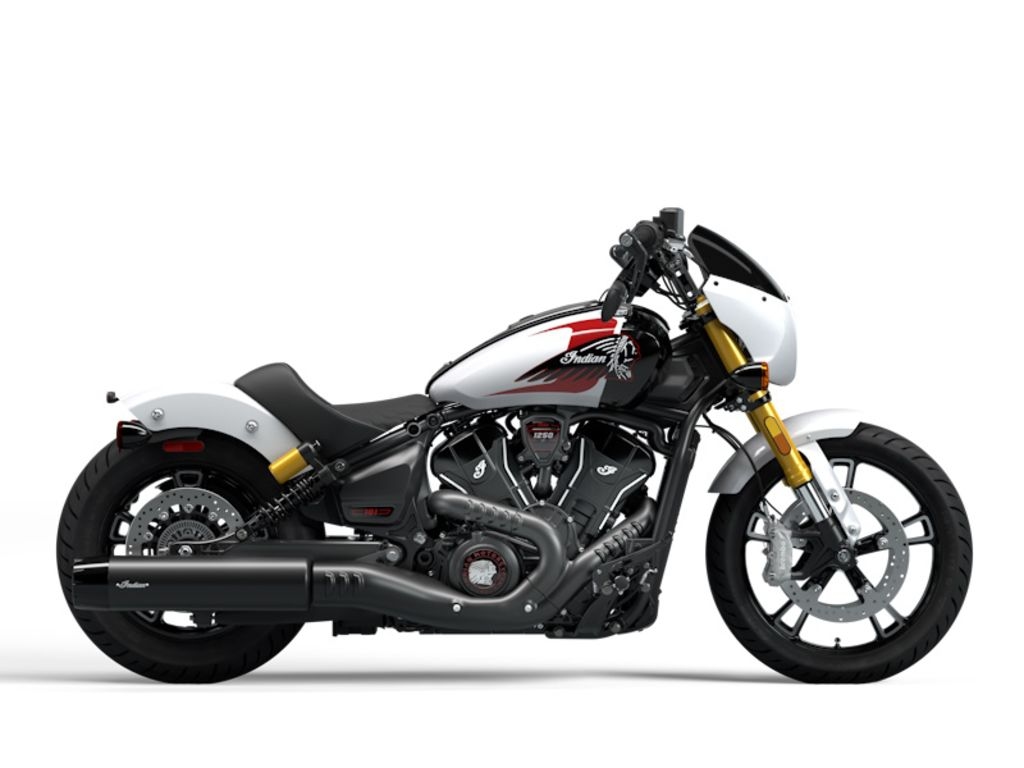 Indian Motorcycle® 101 Scout Ghost White Metallic with Graphics 2025