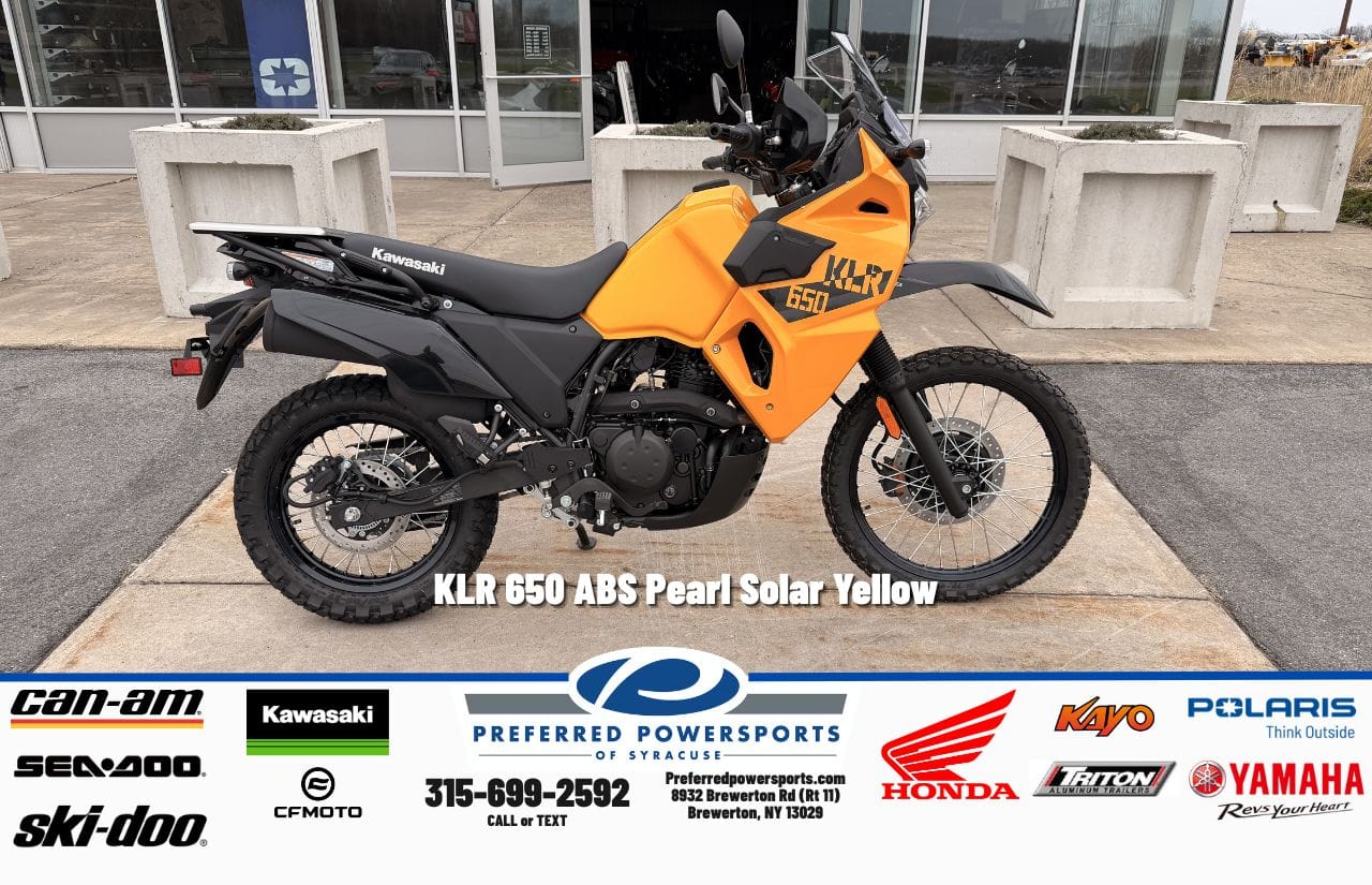 New Kawasaki KLR 650 ABS Pearl Solar Yellow 2026 for sale in