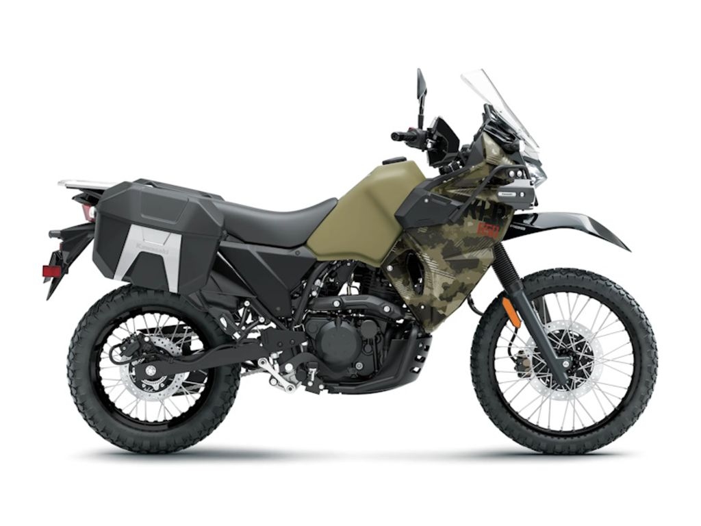2026 Kawasaki KLR650 Adventure ABS Cypher Camo Beige - Sold Boat