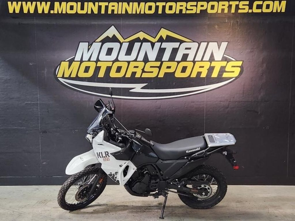2025 Kawasaki KLR650 S Pearl Crystal WhiteMetallic Carbon Gray - Sold Boat