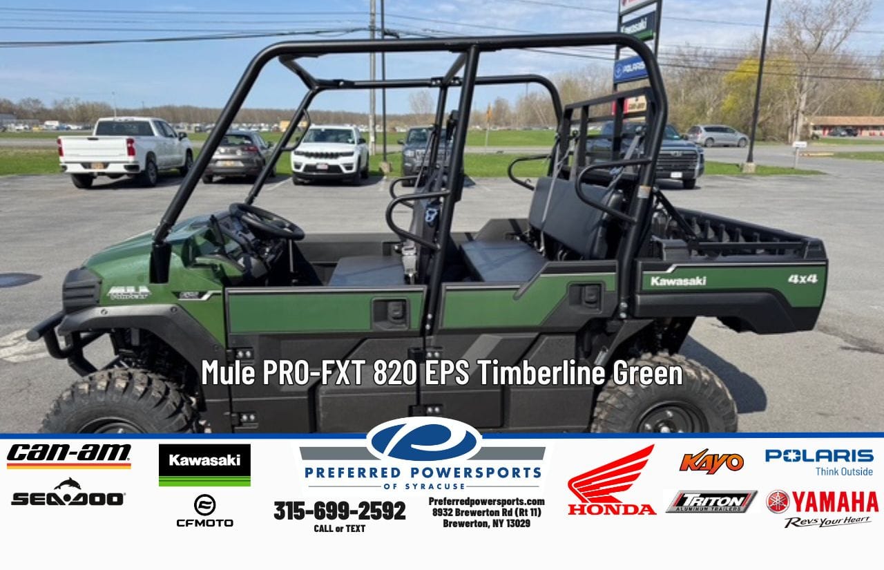 New Kawasaki Mule ProFXT 820 EPS Timberline Green 2026 for sale in