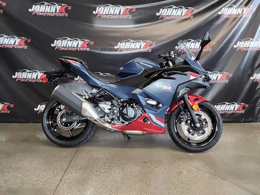 New Kawasaki Ninja 500 ABS Metallic Matte Twilight Blue 2026 for