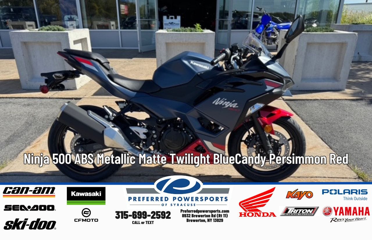 New Kawasaki Ninja 500 ABS Metallic Yellowish GreenEbony 2026 for
