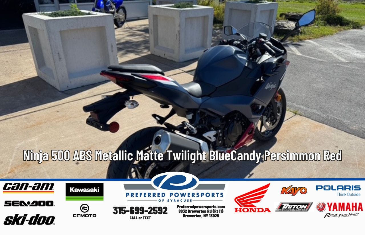 New Kawasaki Ninja 500 ABS Metallic Yellowish GreenEbony 2026 for