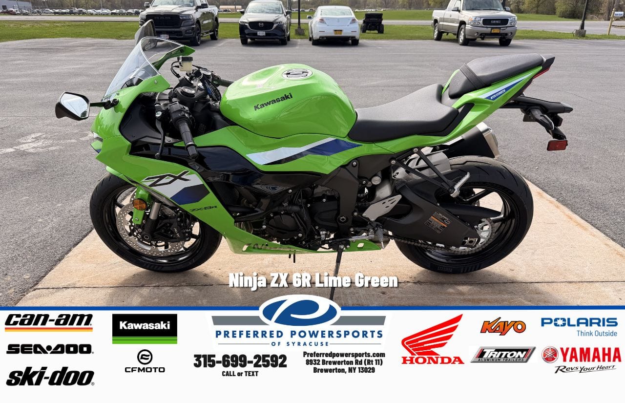 New Kawasaki Ninja ZX6R Lime Green 2026 for sale in Brewerton, New