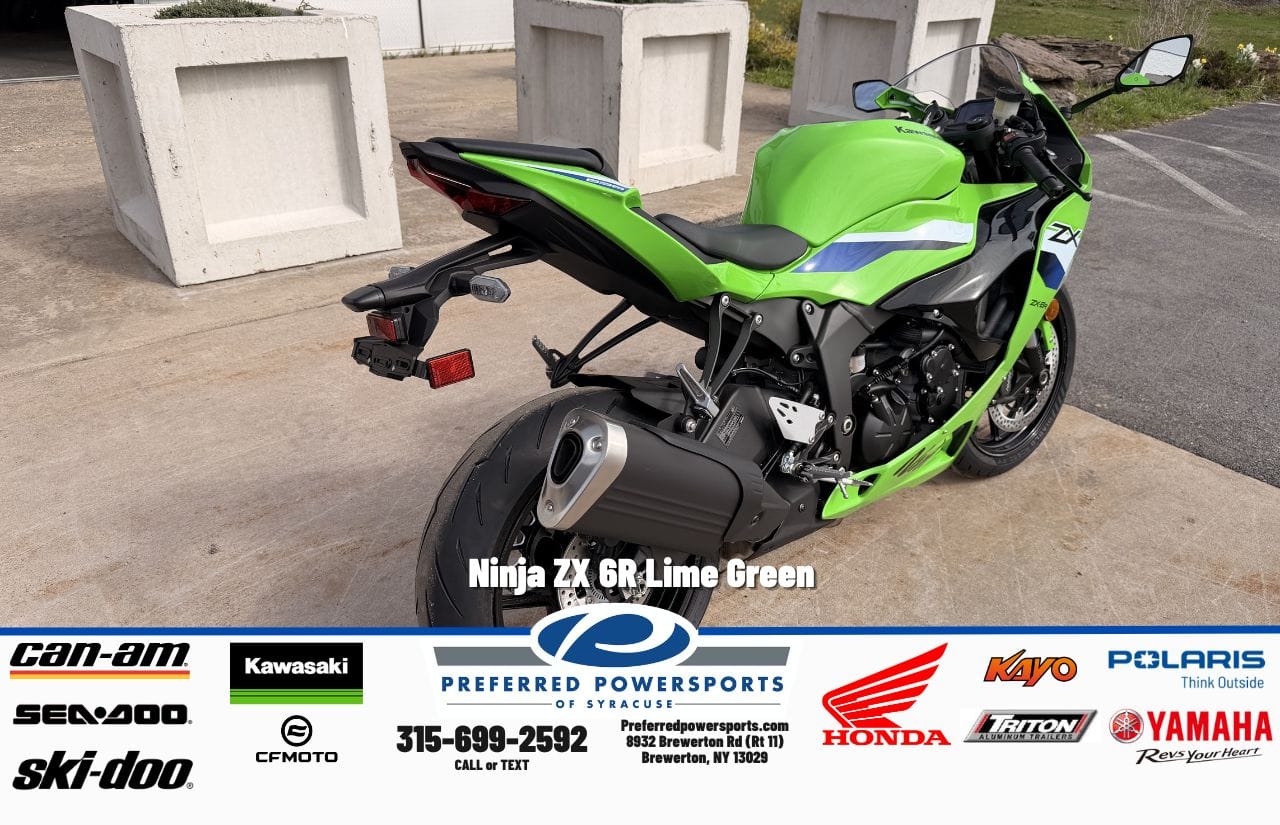 New Kawasaki Ninja ZX6R Lime Green 2026 for sale in Brewerton, New