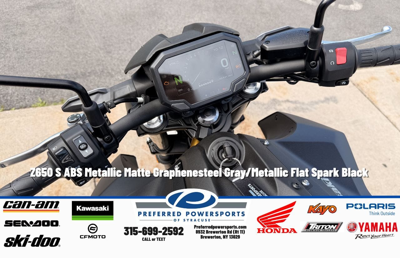 New Kawasaki Z650 S ABS Metallic Matte Graphenesteel GrayMetallic