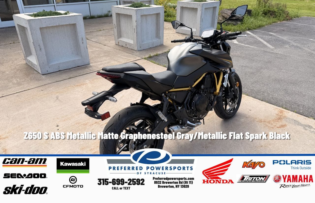 New Kawasaki Z650 S ABS Metallic Matte Graphenesteel GrayMetallic