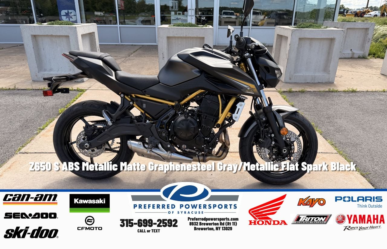 New Kawasaki Z650 S ABS Metallic Matte Graphenesteel GrayMetallic