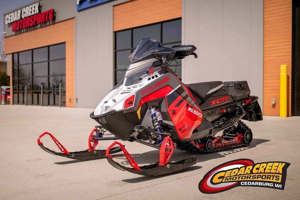 New Polaris® 650 INDY XCR 129 Premium Indy Red Pearl White