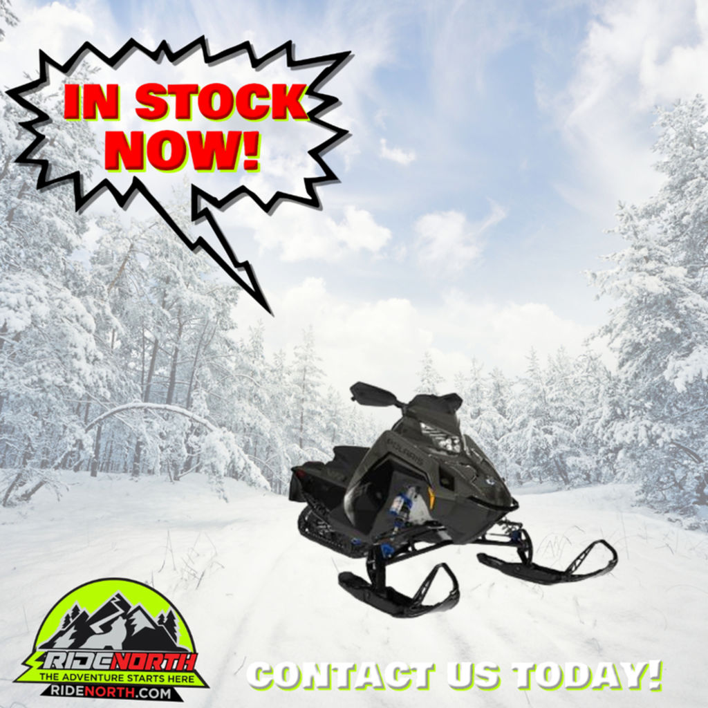 2025 Polaris® Boost Indy VR1 137 Shadow Gray  Gloss Black - Sold Boat