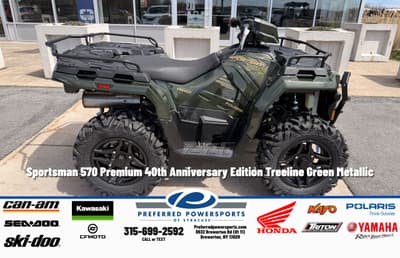 BOATZON | Polaris Sportsman 570 Premium 40th Anniversary Edition Treeline Green Metallic 2026