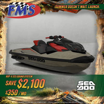 BOATZON | Sea-Doo RXPX 325 Tech BRP Premium A iBR Metallic Tan  Lava Red 2025