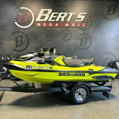 BOATZON | Sea-Doo RXTX 300 IBR  Sound System Neon Yellow and Lava Grey 2019