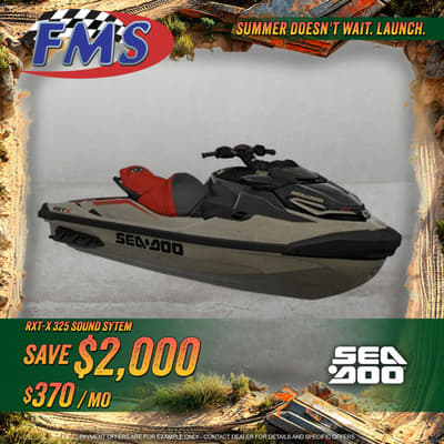 BOATZON | Sea-Doo RXTX 325 Metallic Tan  Lava Red Premium 2025