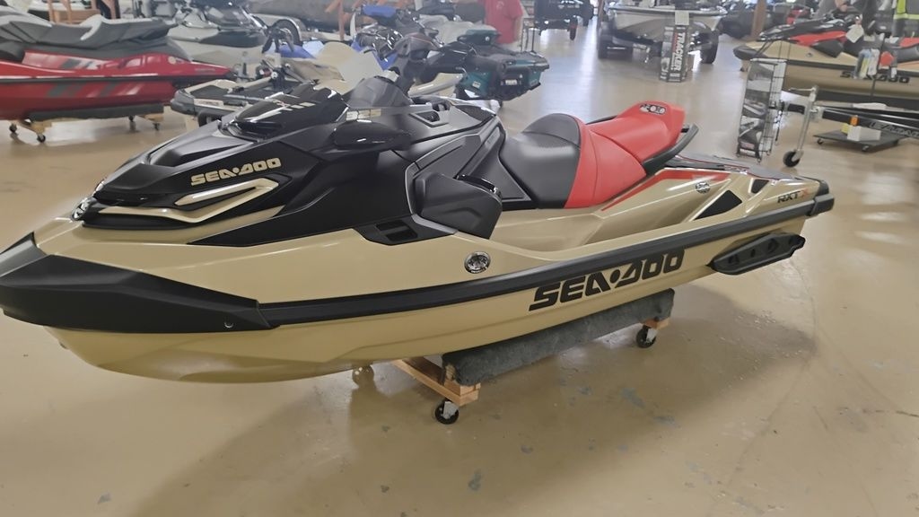 2025 Sea-Doo RXTX 325 Metallic Tan  Lava Red Premium - Sold Boat