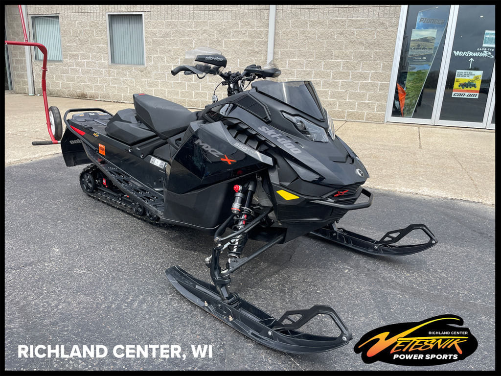 Used Ski-Doo MXZ X Rotax 850 ETEC 129 Ice R XT 125 1025 in Black