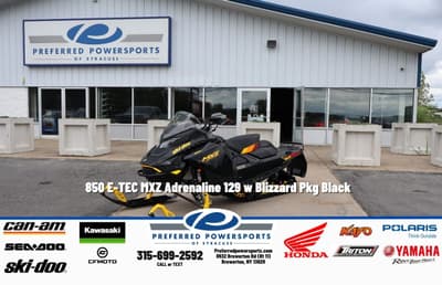 BOATZON | SkiDoo 850 ETEC MXZ Adrenaline 129 w Blizzard Pkg Black 2027